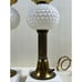 Pair Of Vintage Marble Base Milk Glass Lamps Vintage
