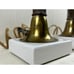Pair Of Vintage Marble Base Milk Glass Lamps Vintage
