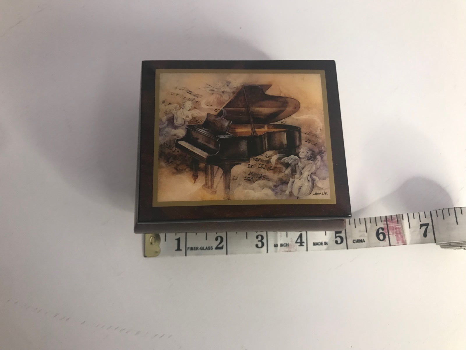 Handcrafted Ercolano Italian Music Box Beethoven Symphony No. 9 Lena Liu RARE
