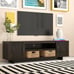 60 New Walnut Brown Contemporary TV Stand (2 Doors)