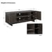 60 New Walnut Brown Contemporary TV Stand (2 Doors)