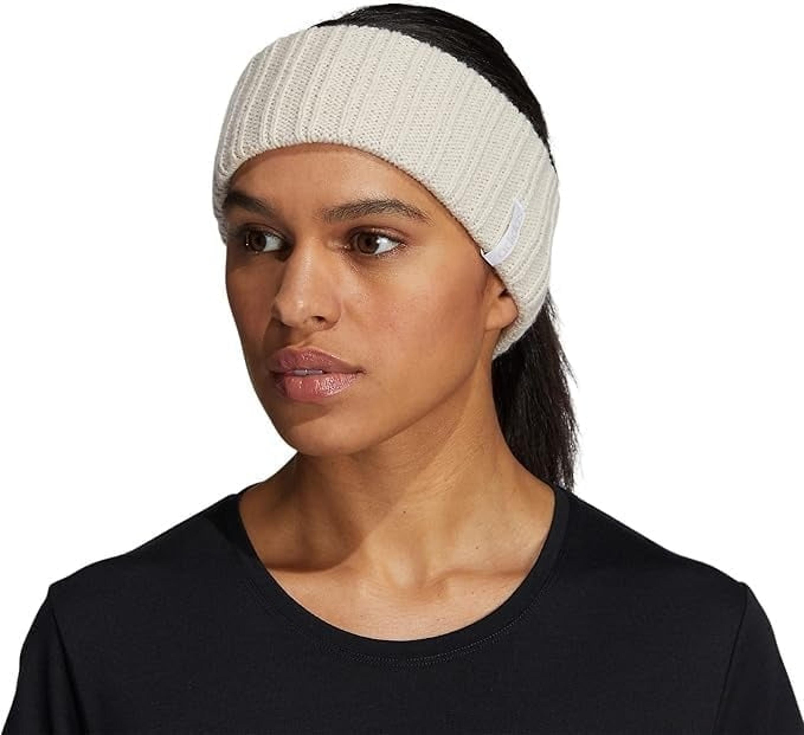 Adidas Women's Linear Knit Headband, Alumina Beige - NEW