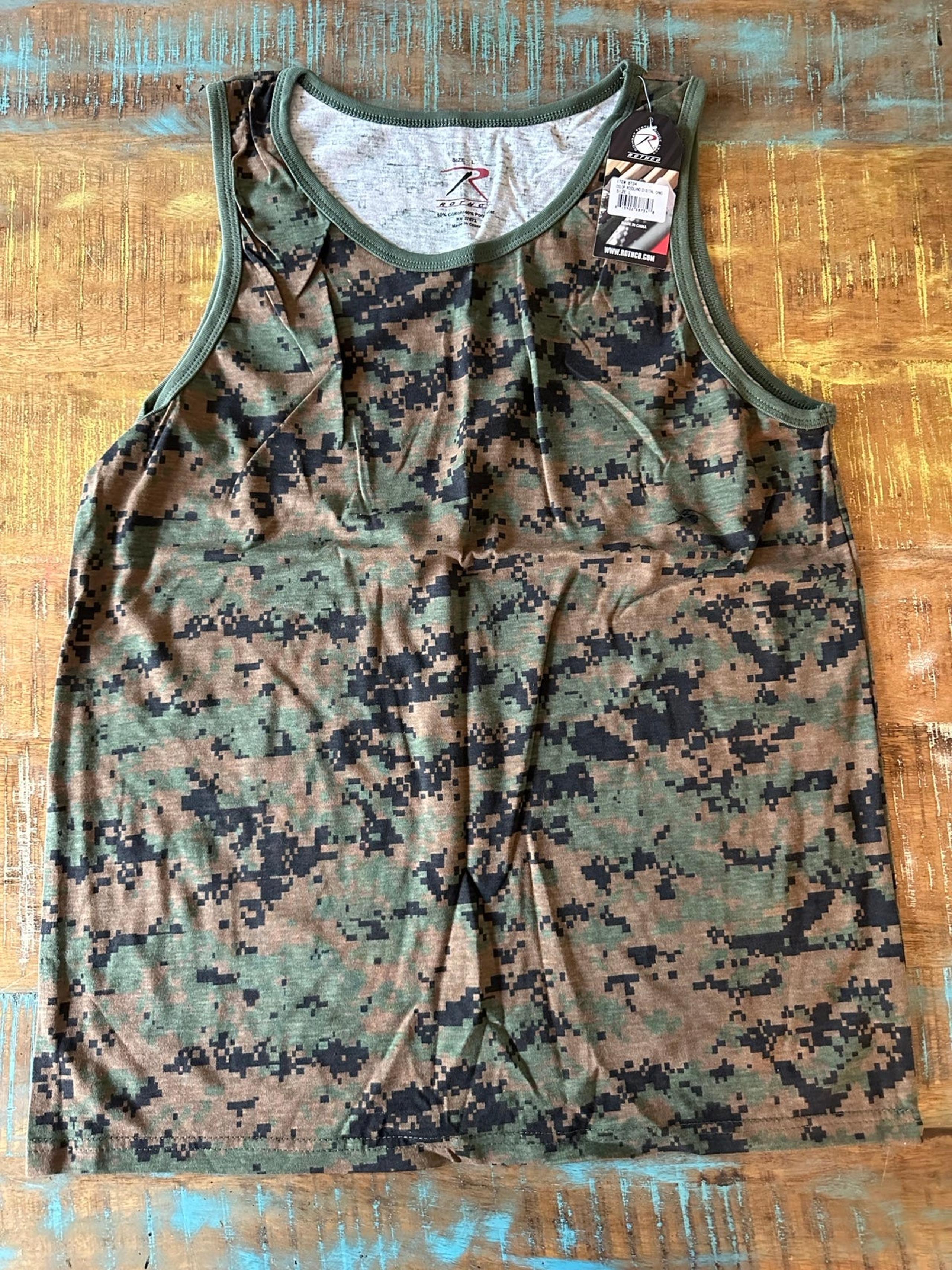 Rothco Camo Tank Top - Woodland Camo