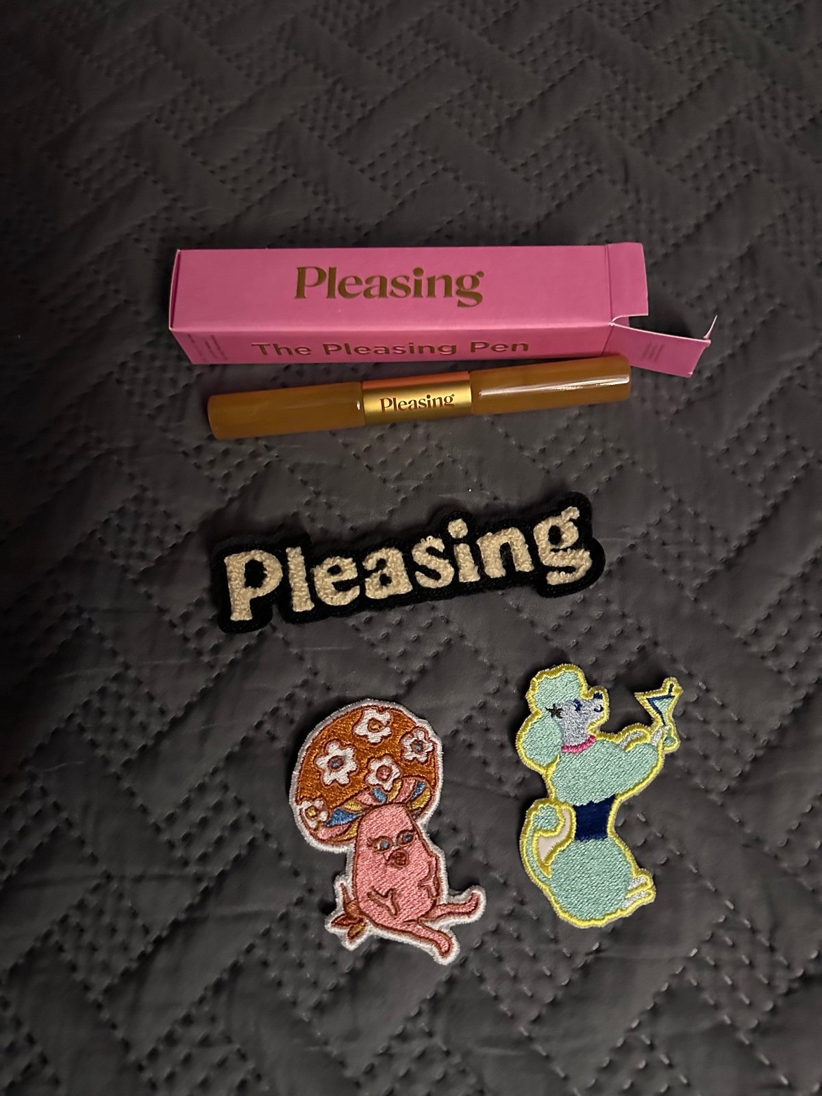 Pleasing Bundle - Patches, Eye/Lip Pen and tote bag