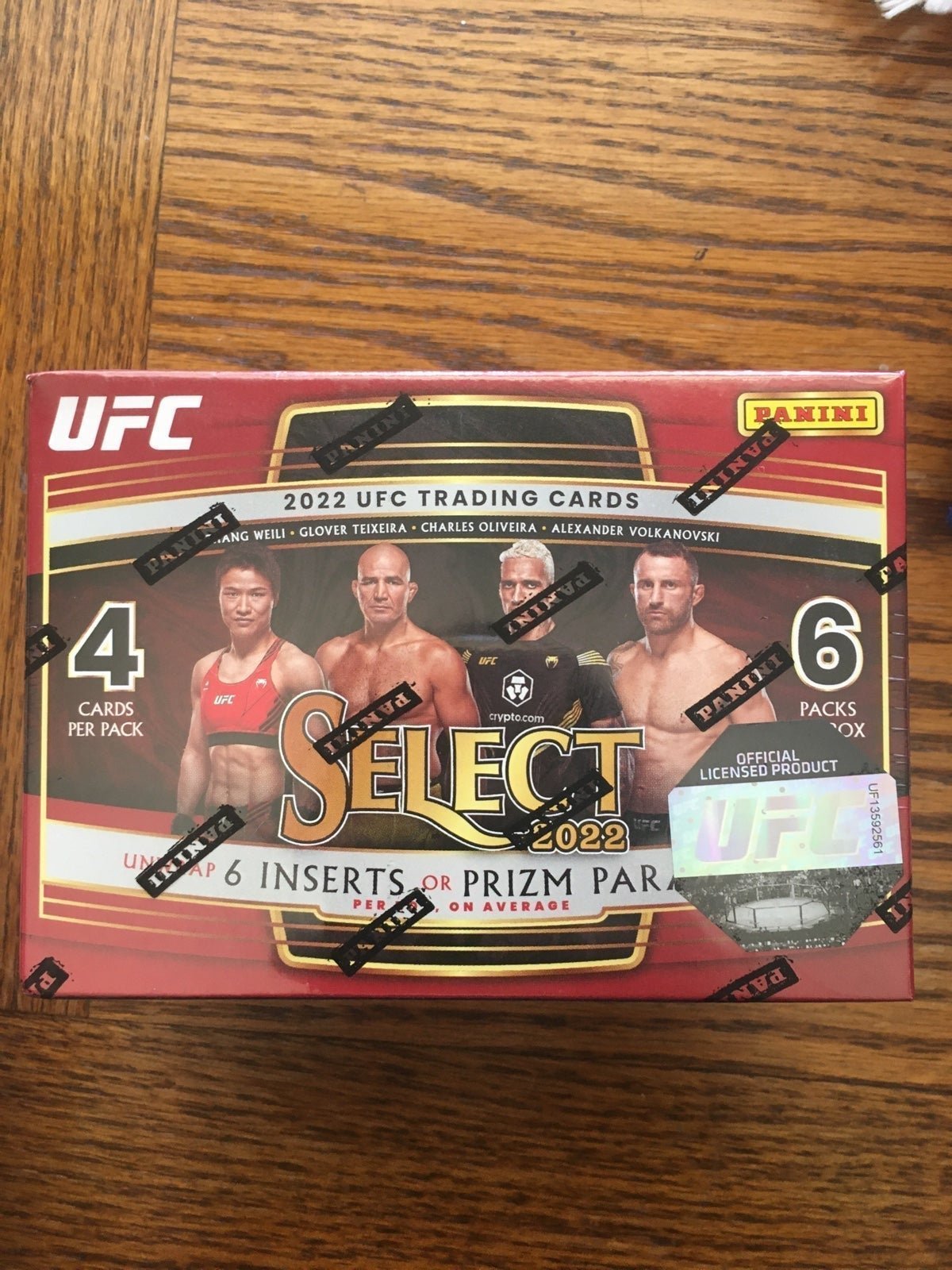UFC panini card box
