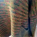 Kaktus Fall Colors Olive Green Multicolored Speckled Stripe Tunic Sweater Italy