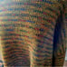 Kaktus Fall Colors Olive Green Multicolored Speckled Stripe Tunic Sweater Italy