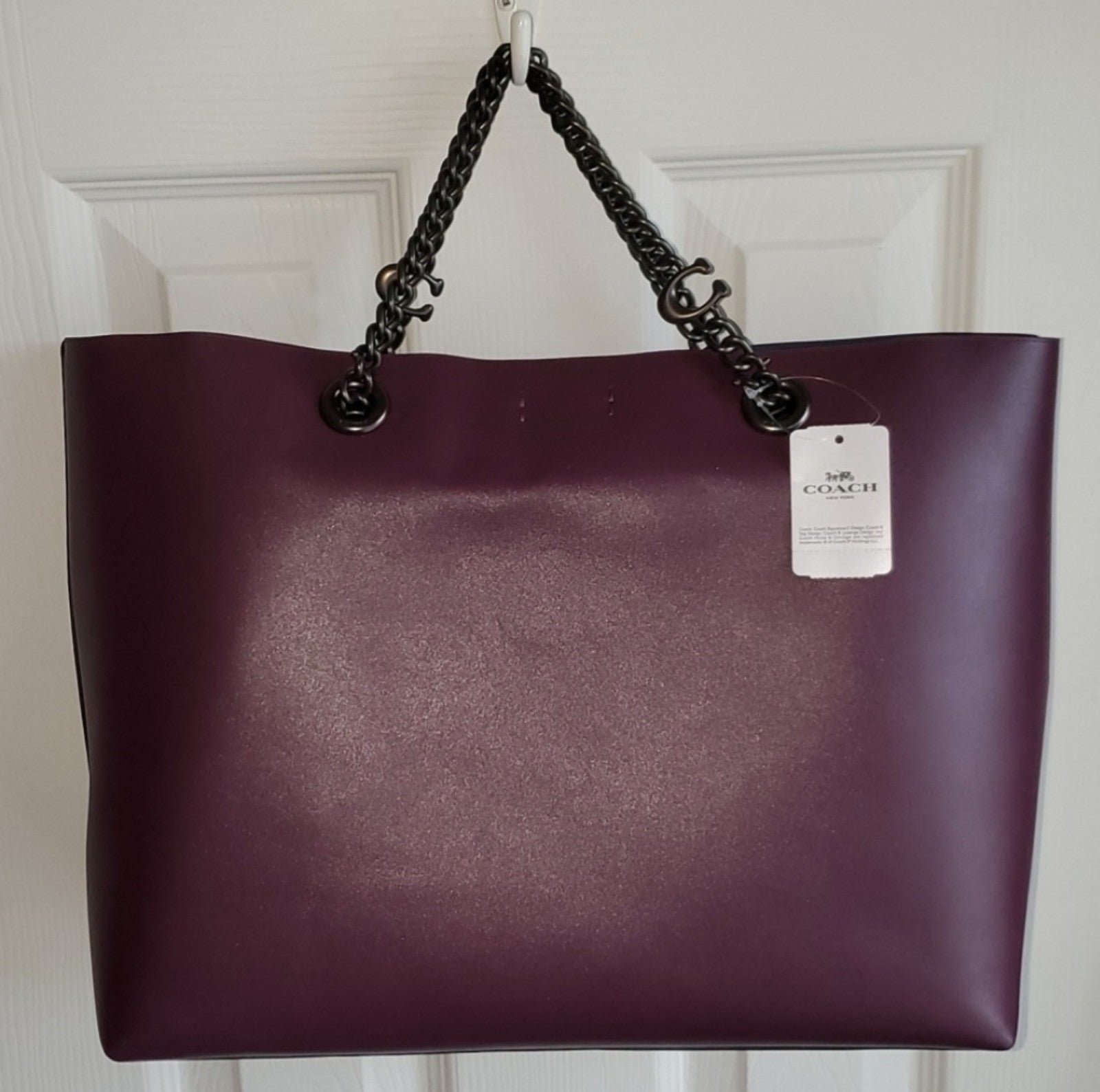 Coach Signature Chain Tote