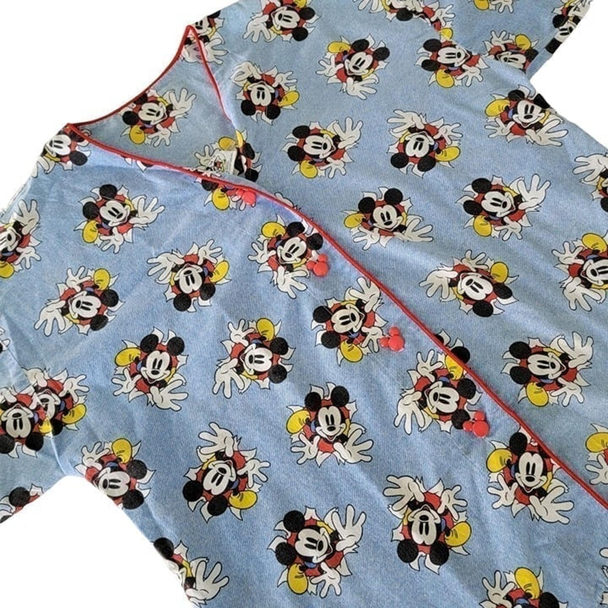 Vintage Mickey & Co Disney Mickey Mouse Women's Pajama Sleep Top Medium