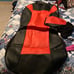 2 red and black car seat covers