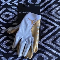 Jordan Knit Metallic Football Glove Men’s Size L