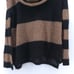 Free People Oversize Lulu Rugby Stripe Cowl Alpaca Wool Stretchy Sheer Sweater S