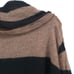 Free People Oversize Lulu Rugby Stripe Cowl Alpaca Wool Stretchy Sheer Sweater S