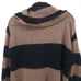 Free People Oversize Lulu Rugby Stripe Cowl Alpaca Wool Stretchy Sheer Sweater S