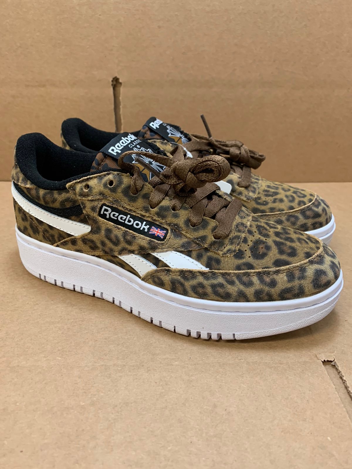 reebok leopard print