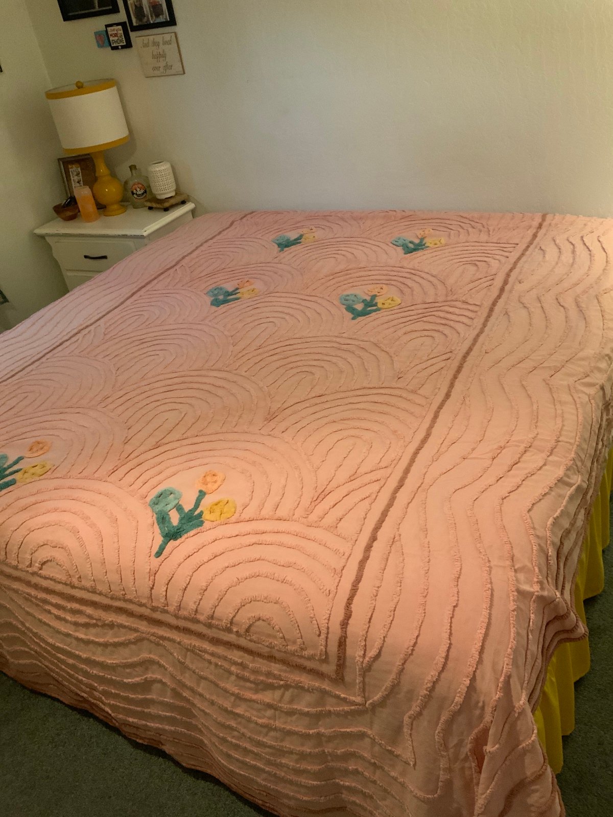 Vintage chenille bedspread