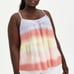 Torrid Tiered Cami - Gauze Beach Stripe Tie Dye