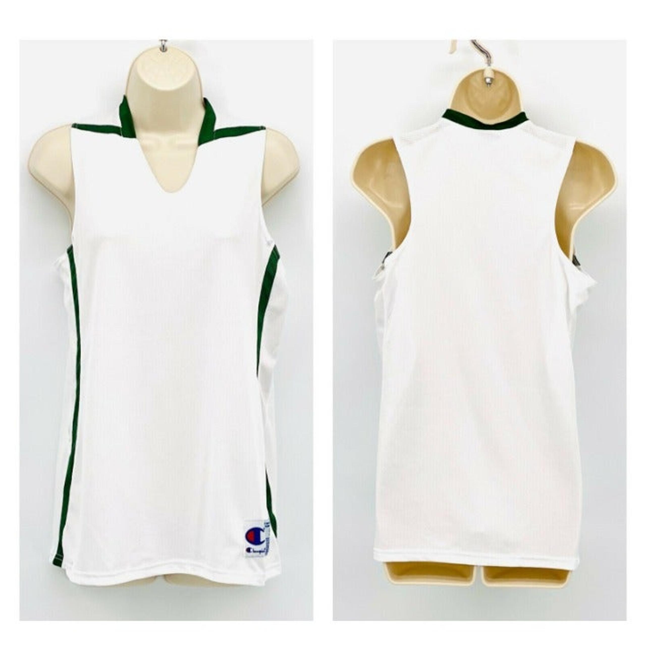 Champion Women's Double Dry Tank Top Size Small Top White Green NEW