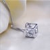 14K White Gold 2ct Solitaire Diamond Necklace Womens 14 Karat Silver Jewelry ct