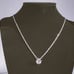 14K White Gold 2ct Solitaire Diamond Necklace Womens 14 Karat Silver Jewelry ct