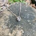 14K White Gold 2ct Solitaire Diamond Necklace Womens 14 Karat Silver Jewelry ct