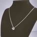 14K White Gold 2ct Solitaire Diamond Necklace Womens 14 Karat Silver Jewelry ct