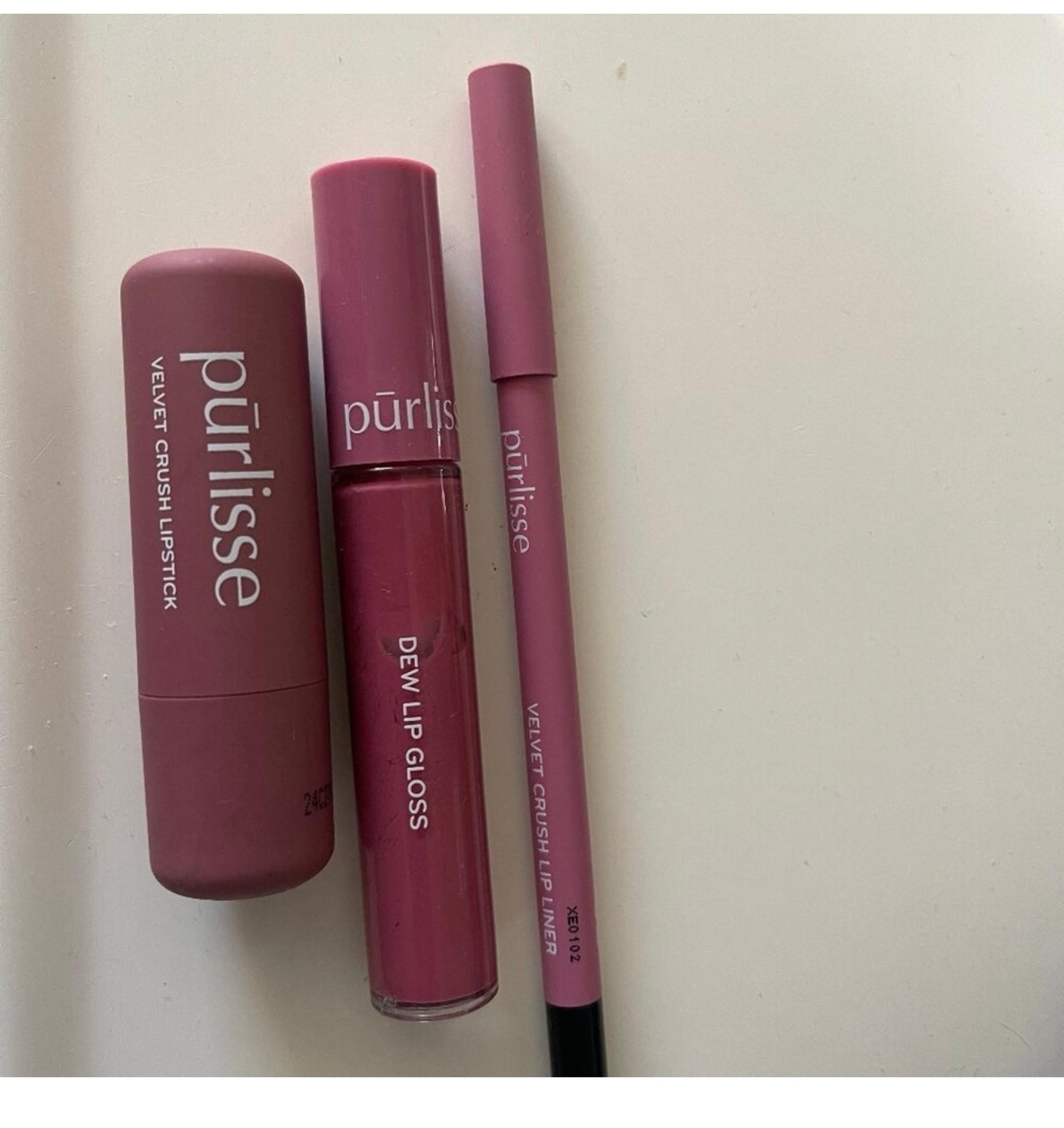 Purlisse Lip Kit Trio Mauve Berry-Velvet Crush-Elevate Your Lip Game