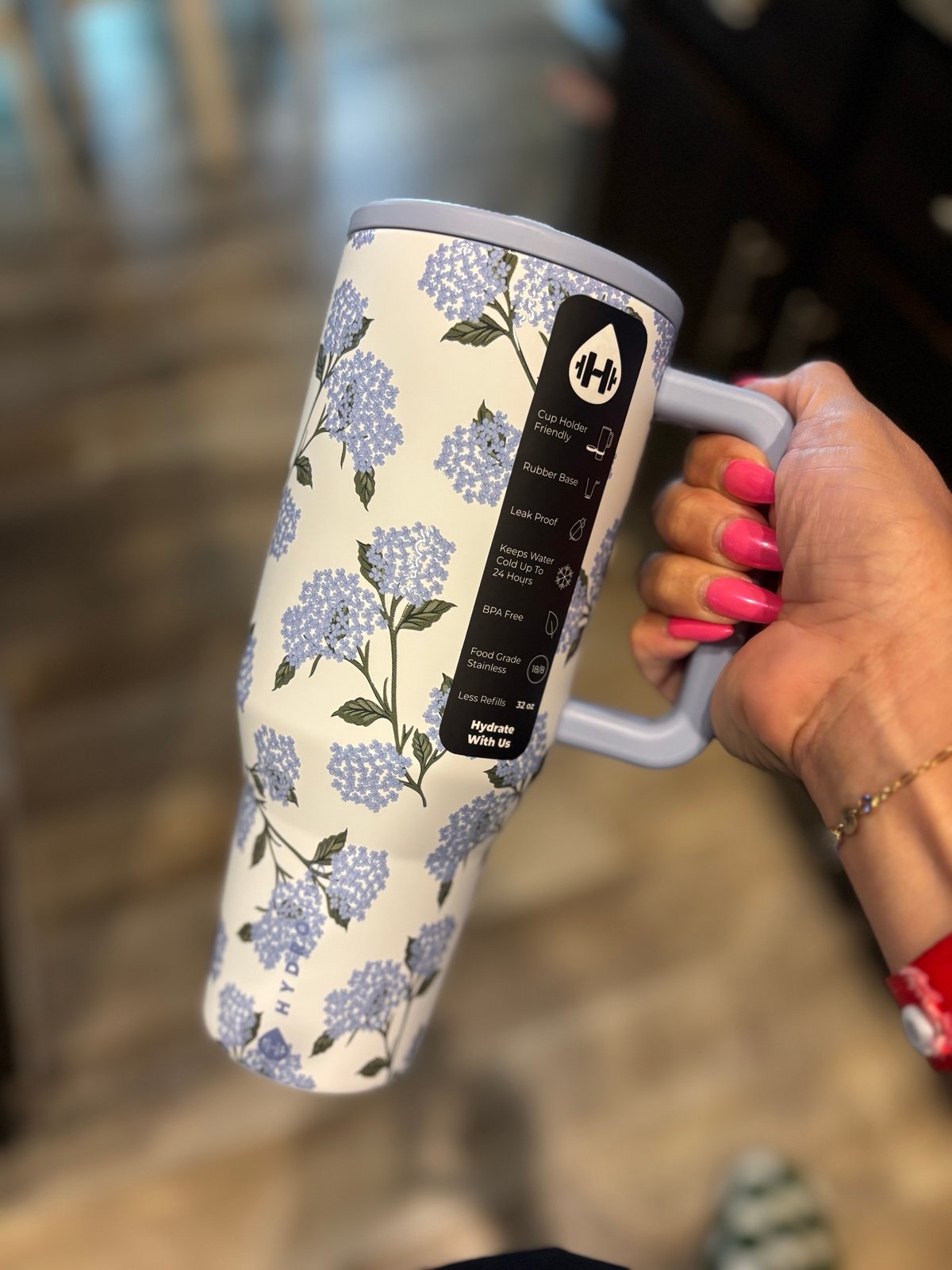 HydroJug Hydrangea 32oz Traveler