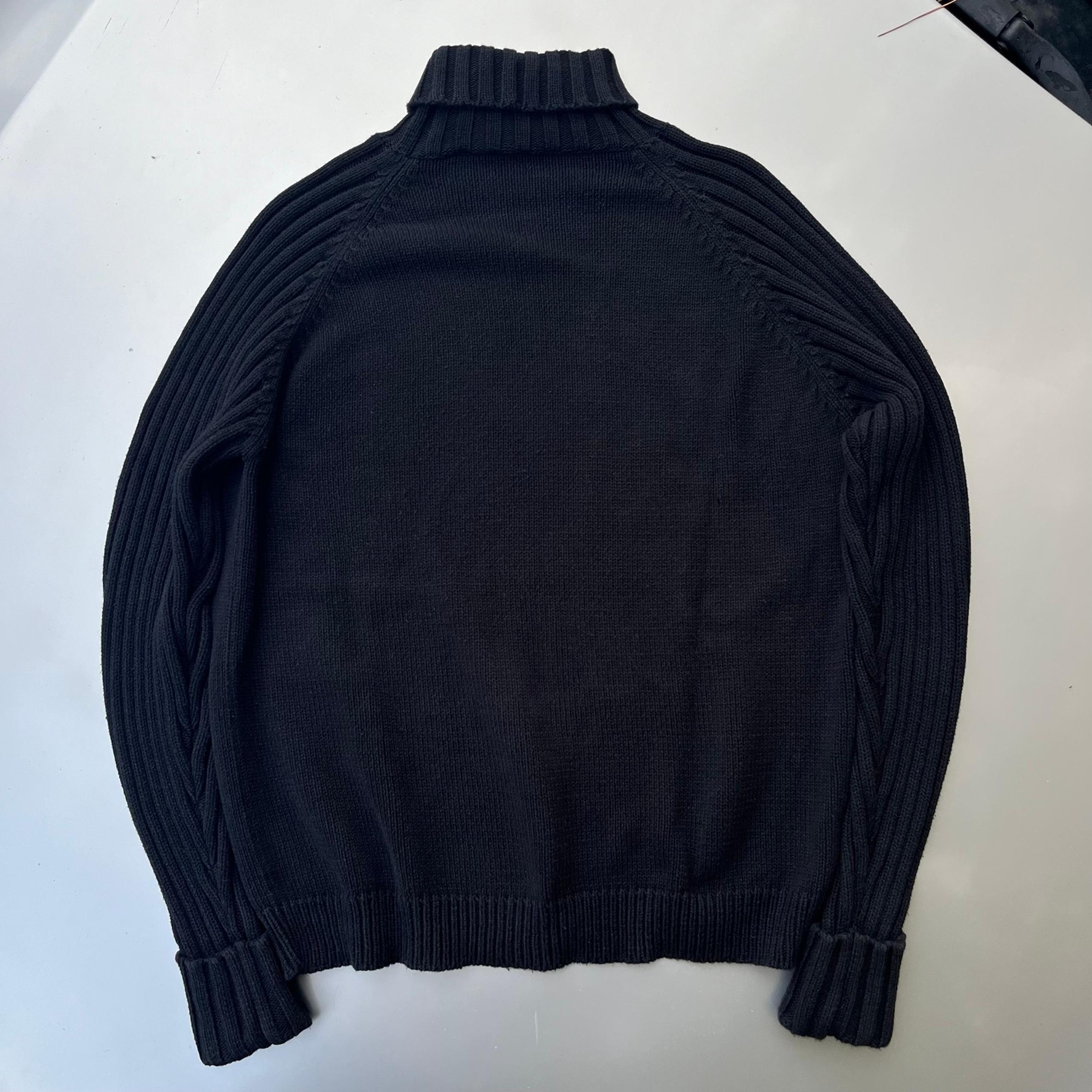 Black knit sweater