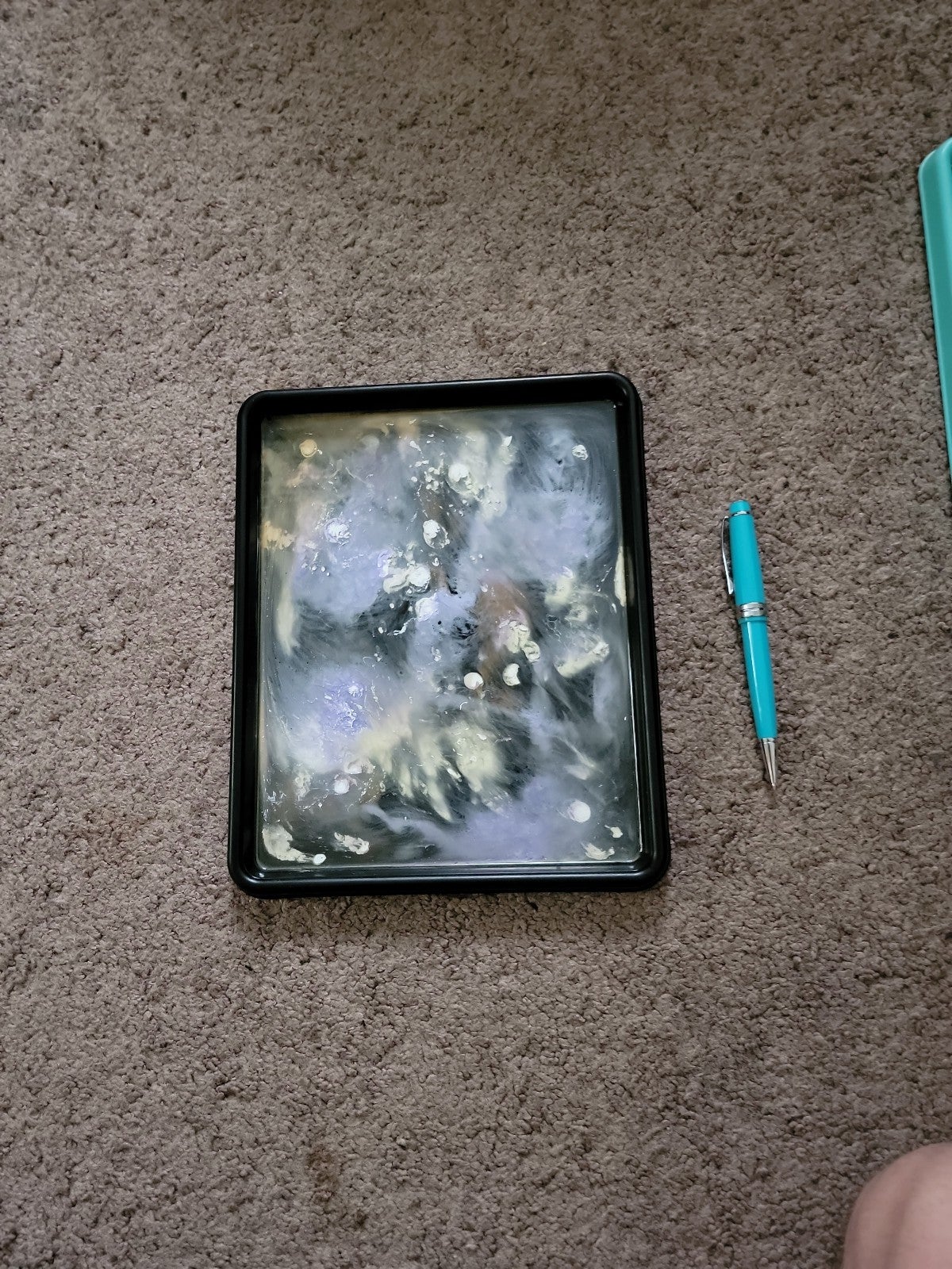 Handmade abstract rolling tray