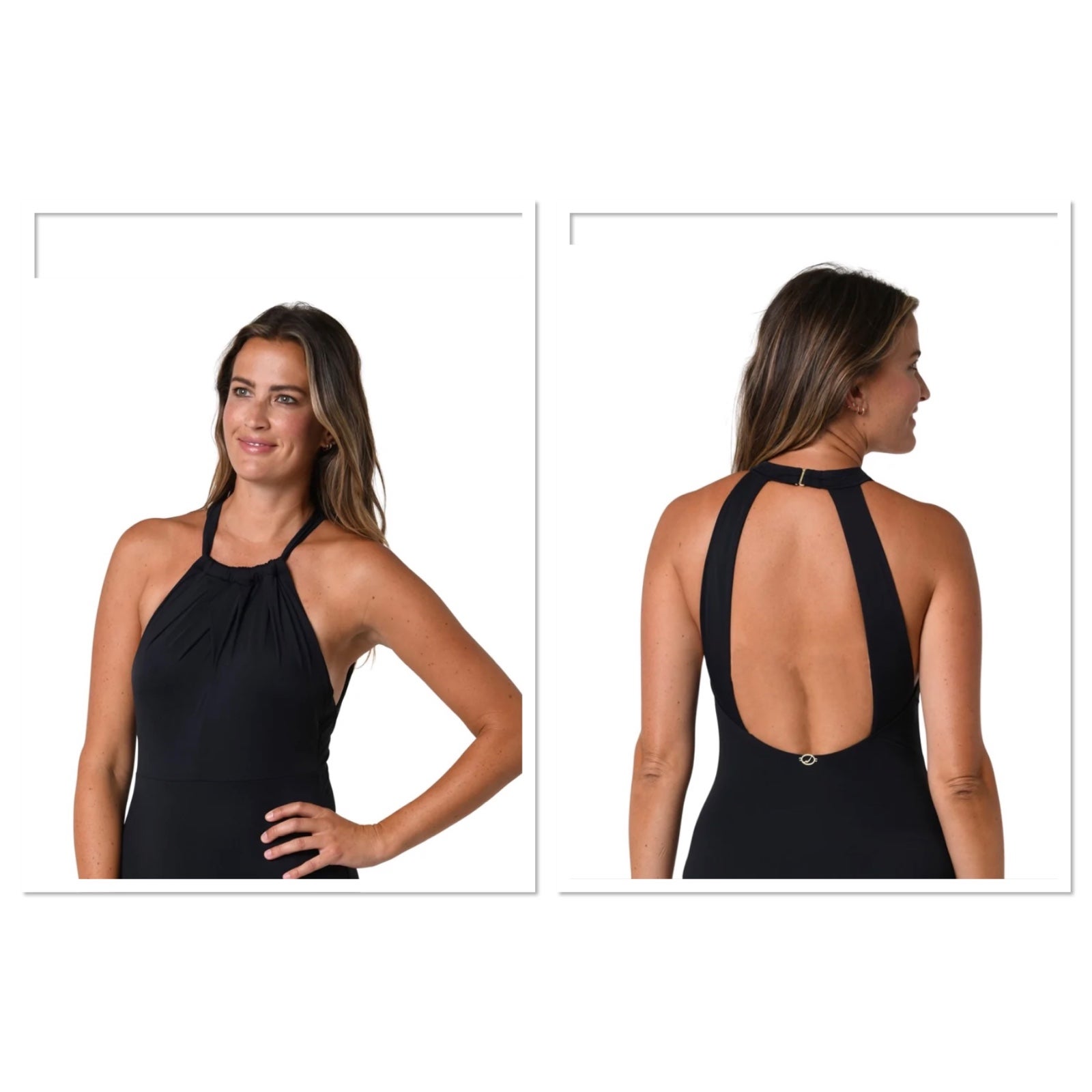 Jantzen Women's Solid Highline Tankini Swimsuit Size 8