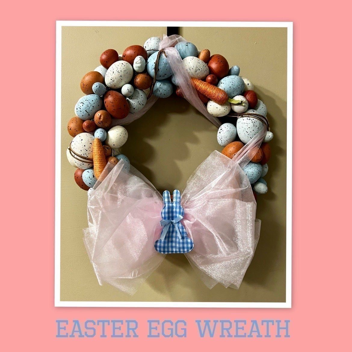 Easter Egg Home Wreath, Home Door Wreath, Easter Egg Wreath