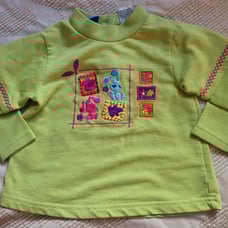 Vintage 90s y2k Blues Clues shirt toddler 2t Magenta Blue