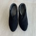 Naot Lucente Womens Size 38 US 7 Black Slip On Fabric Stretch Pumps Heels Shoes