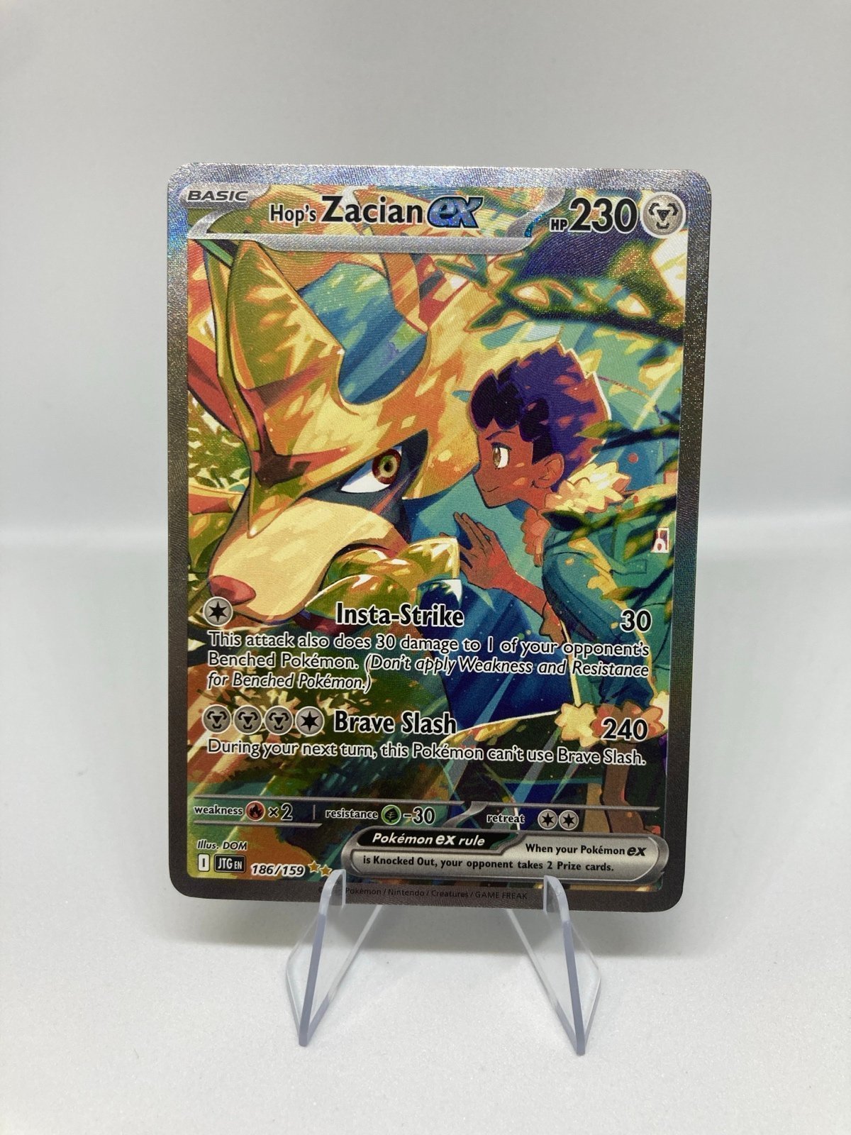 Pokémon Hop’s Zacian EX 186/159 Journey Together 2025