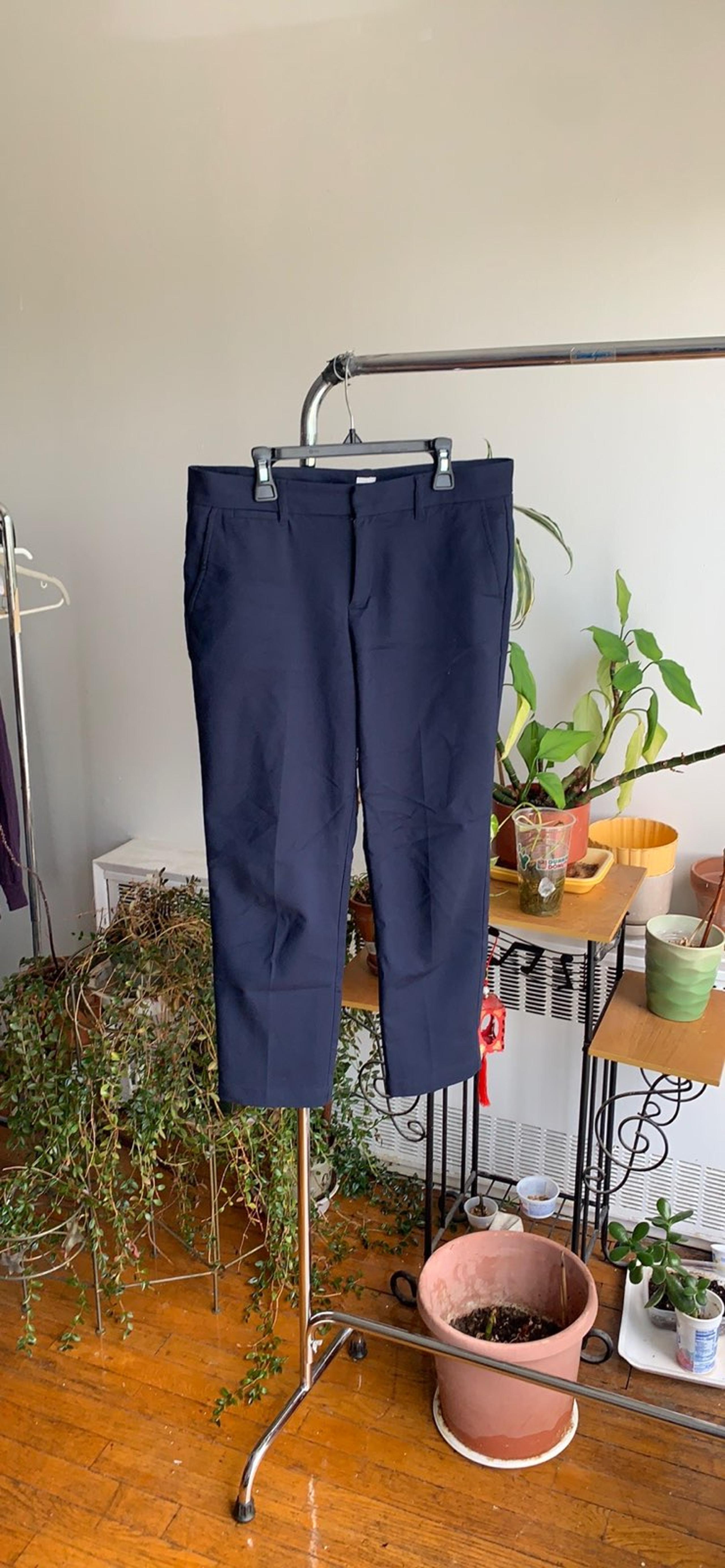 Gap slim crop navy work pants size 6