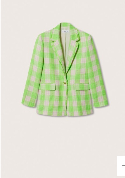 MANGO Tweed Blazer NEW size L