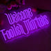 Welcome Foolish Mortals Neon LED Light - Dimmable, USB-Powered--NEW