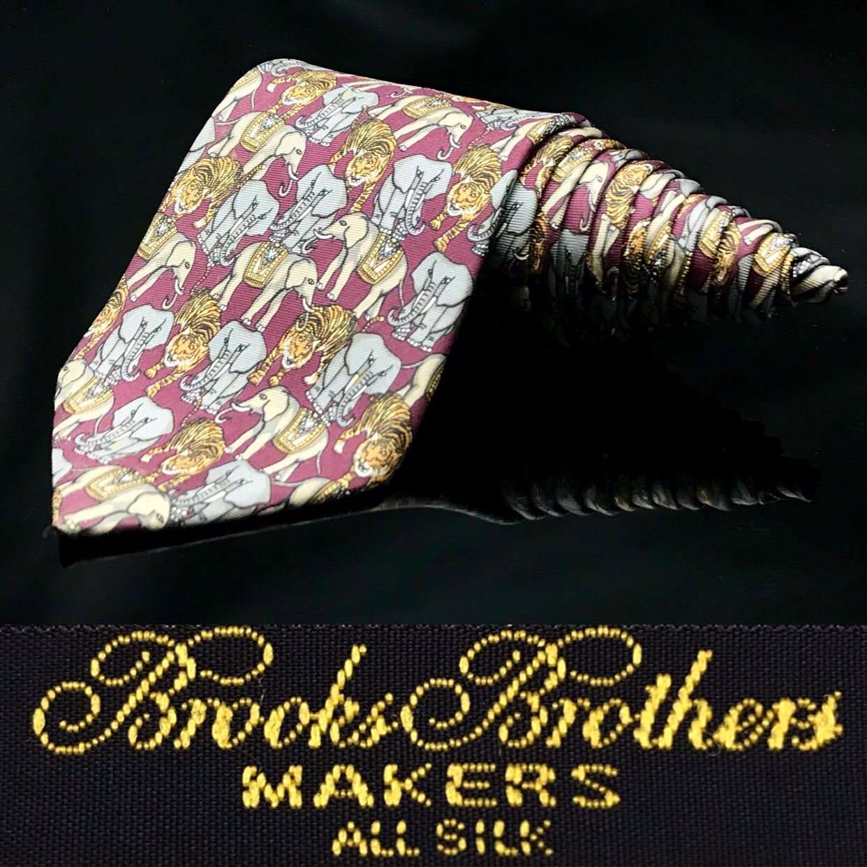 Brooks Brothers Makers Animal Tiger Tie