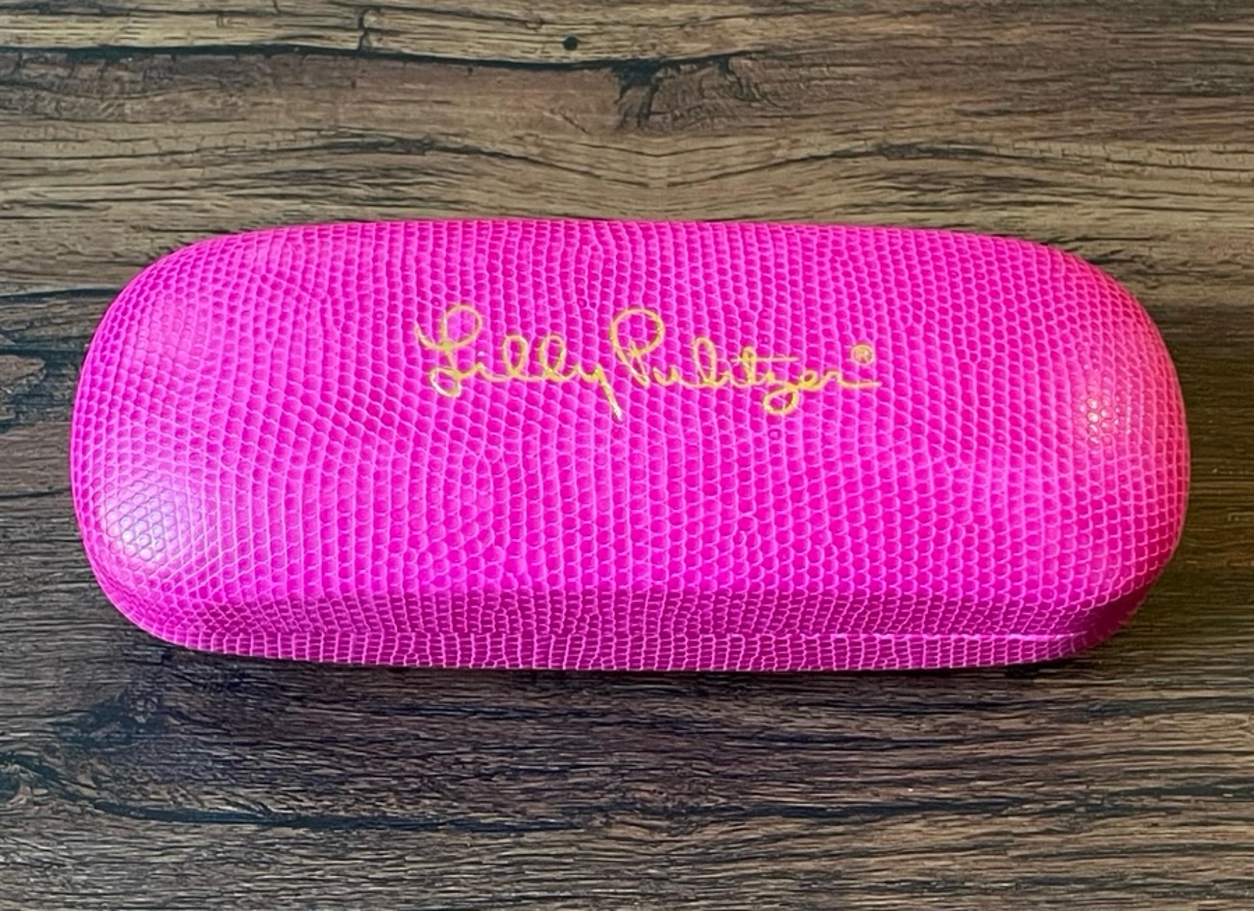 Lilly Pulitzer Women’s Glasses Sunglasses Case Pink Blue Lined