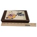 Completed Embroidered Cow Jump Over Moon Fiddle Cat Framed Frame 6x8 cute