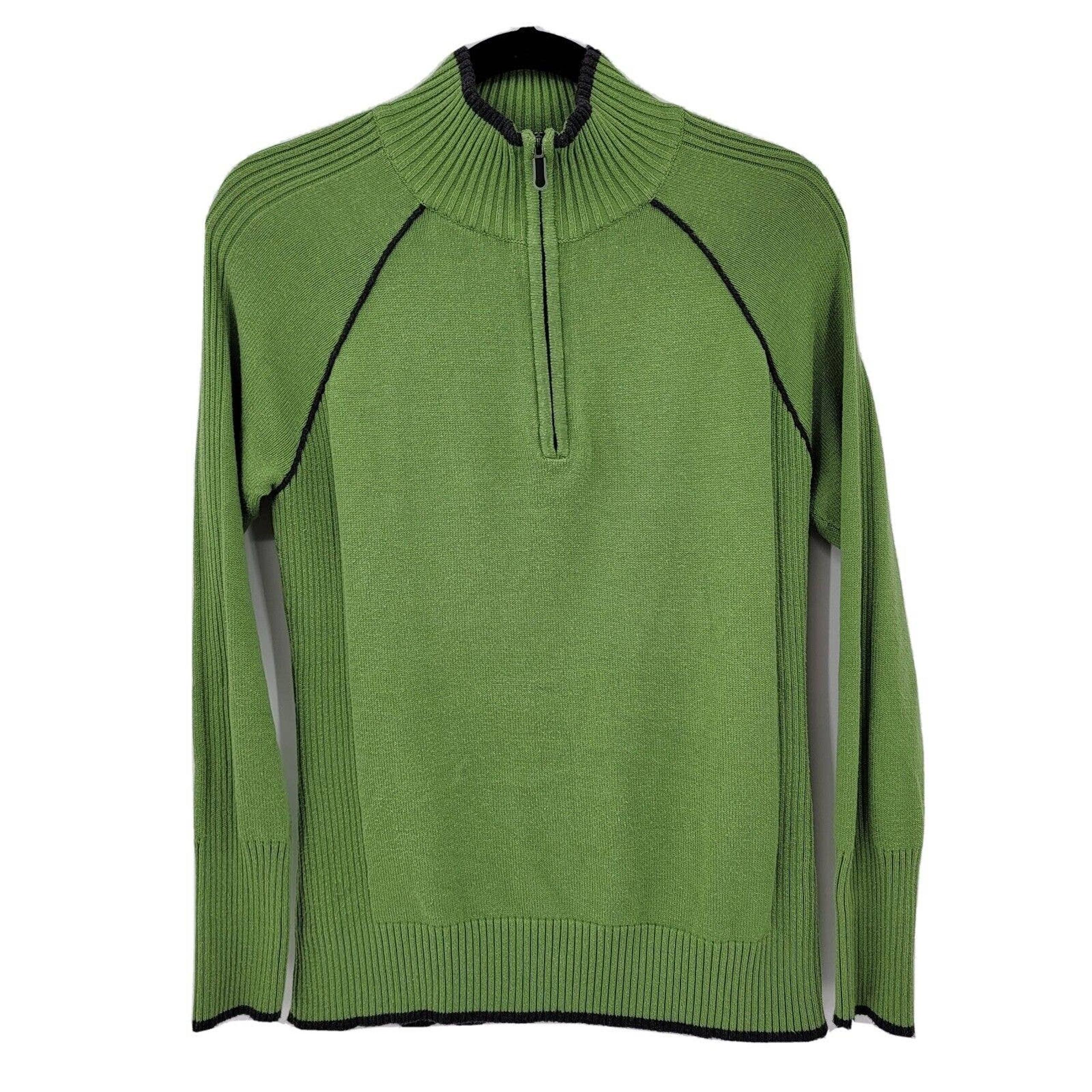 Sport Women's Medium 1/4 Zip High Neck Long Sleeve Pullover Sweater - Eddie Bauer