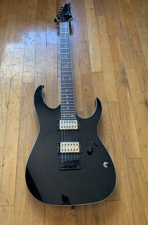 Ibanez RG2EX1 Electric Guitar, Battleworn Bareknuckle Clone
