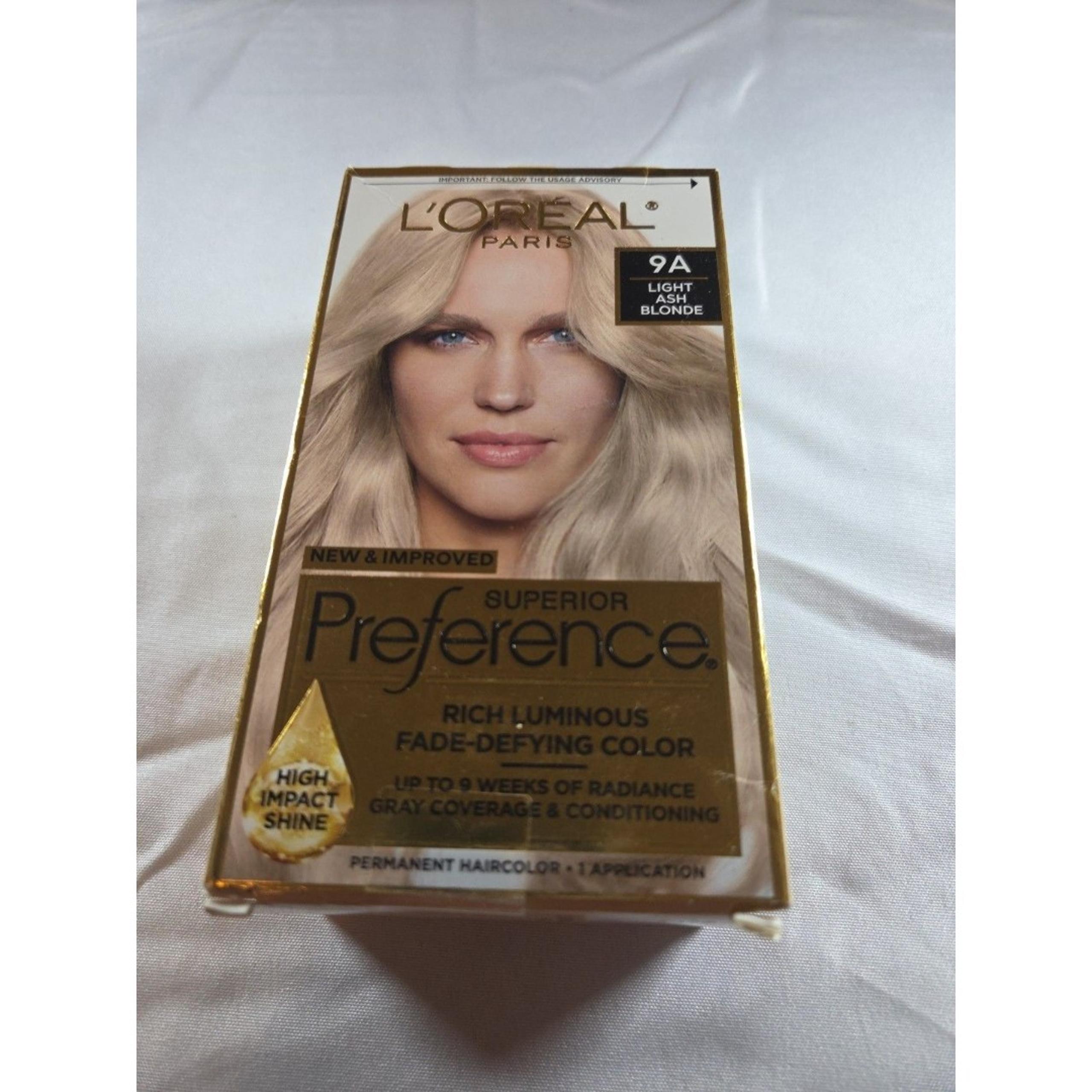 L'Oreal Paris Superior Preference Hair Color 9A Light Ash Blonde 1 Pack