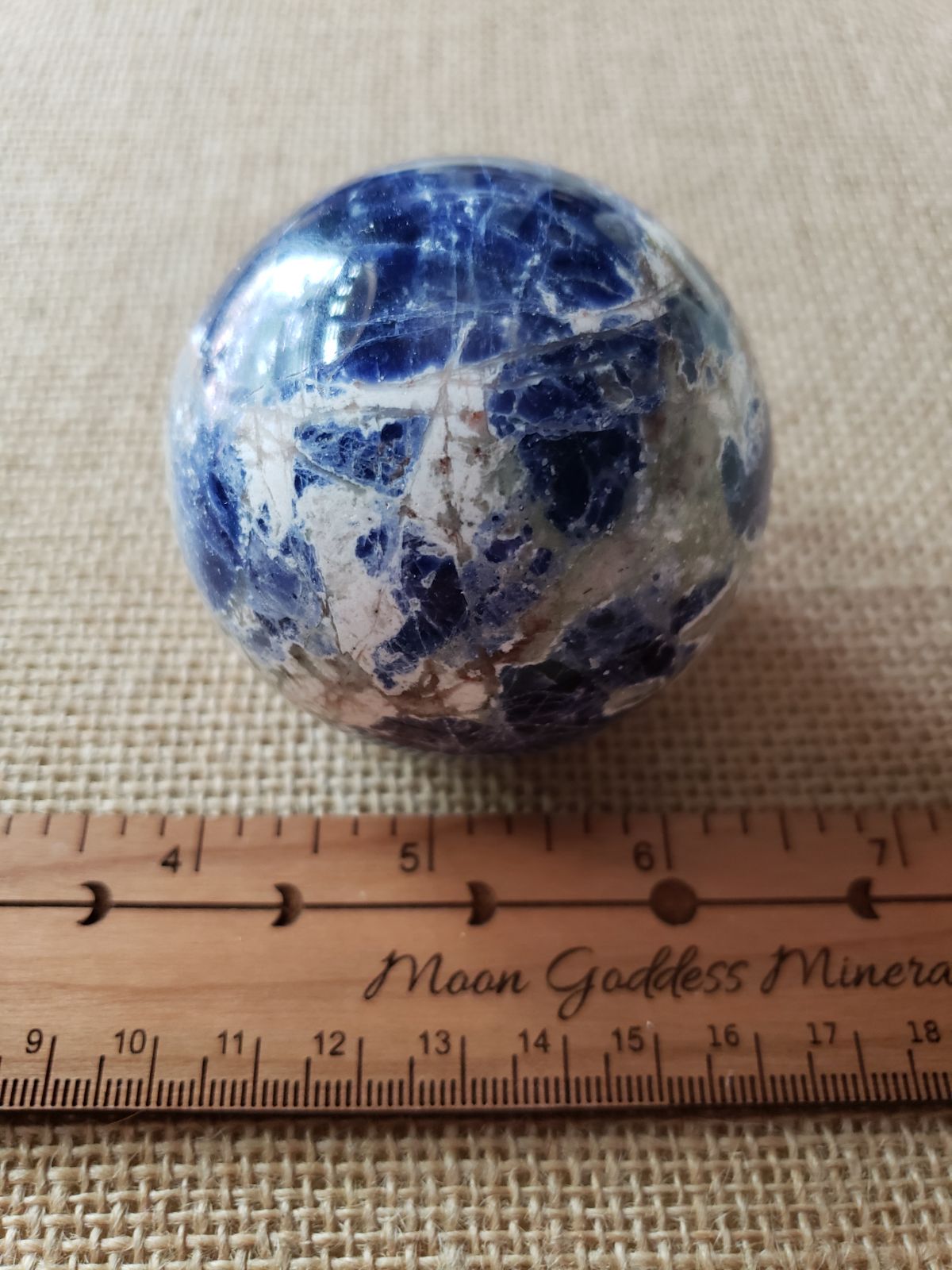 Sodalite planet orb sphere