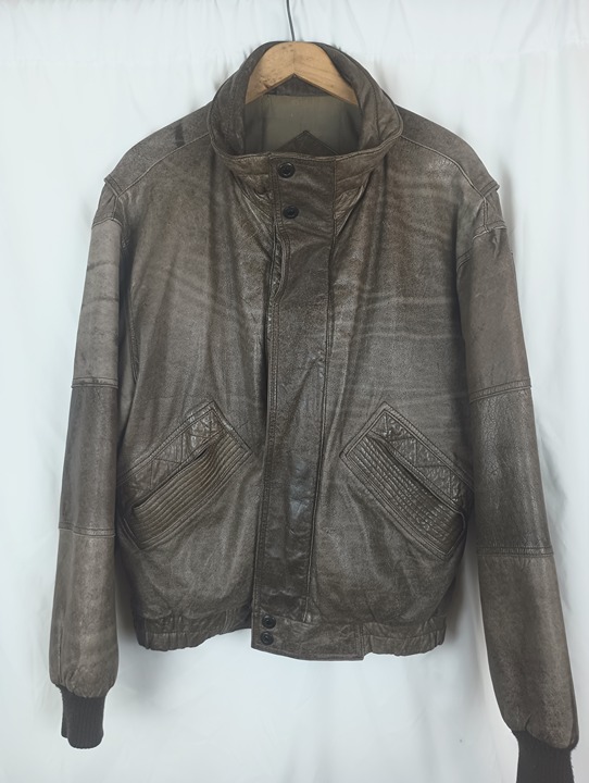 vintage members only leather jacket