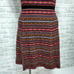 Sparrow Anthropologie Womens L Fair Isles Striped Knit Lace Trim Sweater Dress