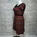 Sparrow Anthropologie Womens L Fair Isles Striped Knit Lace Trim Sweater Dress