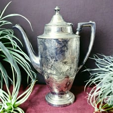 Rogers, Smith & Co Quadruple silverplate coffeepot 1800s