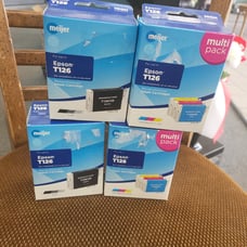 NIB 4 Epson T126 High Capacity Printer Ink Cartridges Black & Color Meijer